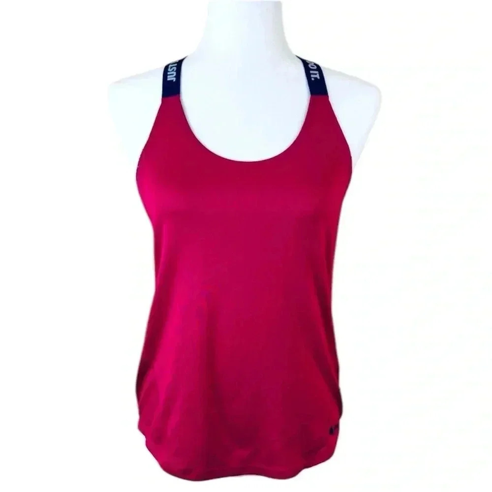 Nike Dri-Fit Barbie Pink Razorback Signature Elastika Athletic Tank Size S‎